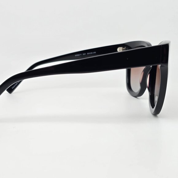 William Rast WR003P 01F Black Frame Polarized Brown Gradient Lens Sunglasses
